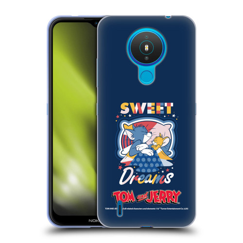 Tom and Jerry Color Blocks Sweet Dreams Soft Gel Case for Nokia 1.4