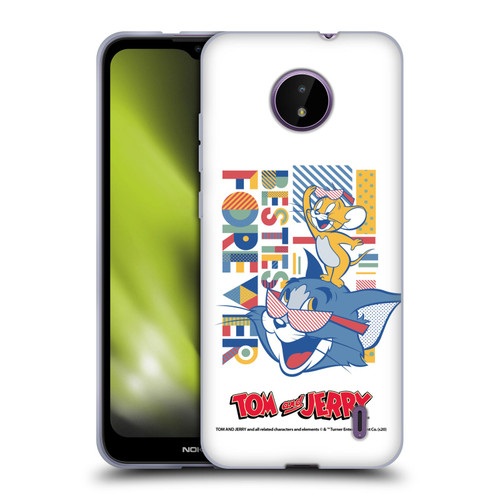 Tom and Jerry Color Blocks Besties Forever Soft Gel Case for Nokia C10 / C20
