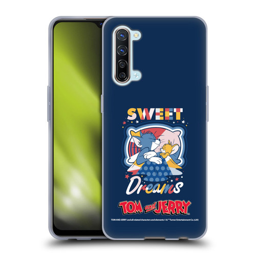 Tom and Jerry Color Blocks Sweet Dreams Soft Gel Case for OPPO Find X2 Lite 5G