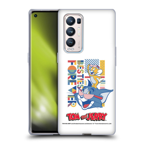 Tom and Jerry Color Blocks Besties Forever Soft Gel Case for OPPO Find X3 Neo / Reno5 Pro+ 5G