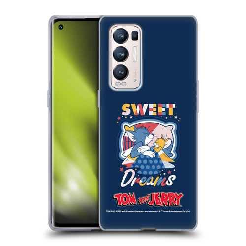 Tom and Jerry Color Blocks Sweet Dreams Soft Gel Case for OPPO Find X3 Neo / Reno5 Pro+ 5G