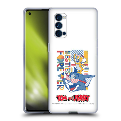 Tom and Jerry Color Blocks Besties Forever Soft Gel Case for OPPO Reno 4 Pro 5G