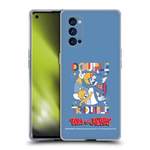 Tom and Jerry Color Blocks Double Trouble Soft Gel Case for OPPO Reno 4 Pro 5G