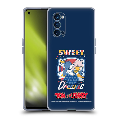 Tom and Jerry Color Blocks Sweet Dreams Soft Gel Case for OPPO Reno 4 Pro 5G
