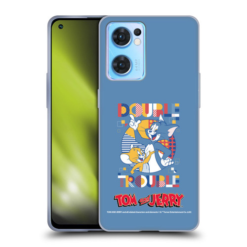 Tom and Jerry Color Blocks Double Trouble Soft Gel Case for OPPO Reno7 5G / Find X5 Lite