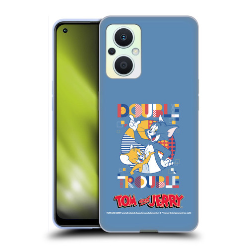 Tom and Jerry Color Blocks Double Trouble Soft Gel Case for OPPO Reno8 Lite