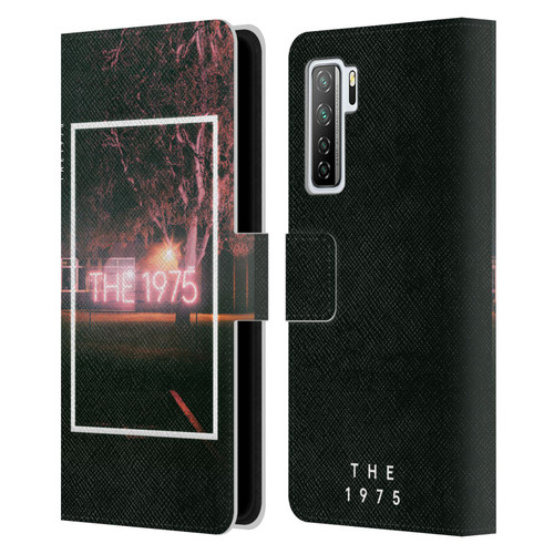The 1975 Songs Neon Sign Logo Leather Book Wallet Case Cover For Huawei Nova 7 SE/P40 Lite 5G