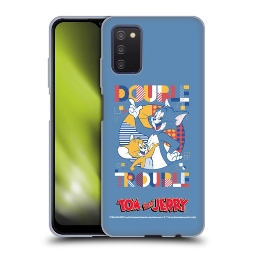 Tom and Jerry Color Blocks Double Trouble Soft Gel Case for Samsung Galaxy A03s (2021)