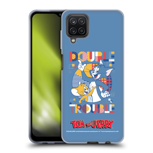 Tom and Jerry Color Blocks Double Trouble Soft Gel Case for Samsung Galaxy A12 (2020)