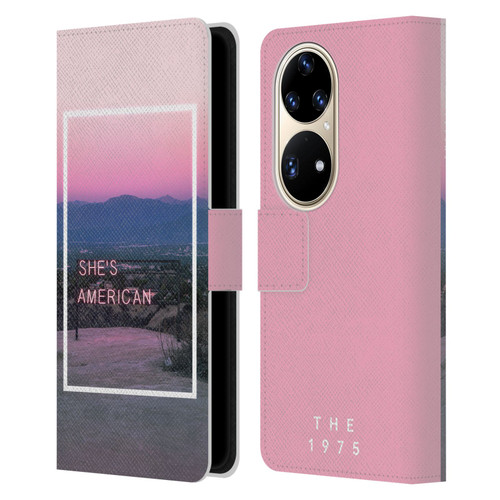 The 1975 Songs She's American Leather Book Wallet Case Cover For Huawei P50 Pro