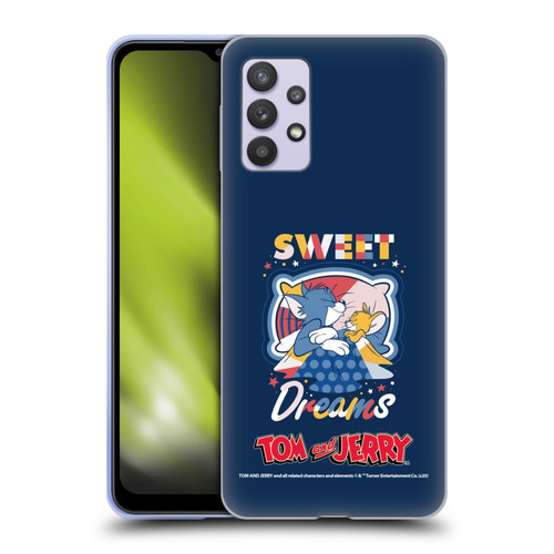 Tom and Jerry Color Blocks Sweet Dreams Soft Gel Case for Samsung Galaxy A32 5G / M32 5G (2021)