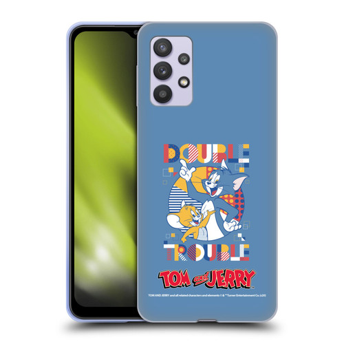 Tom and Jerry Color Blocks Double Trouble Soft Gel Case for Samsung Galaxy A32 5G / M32 5G (2021)