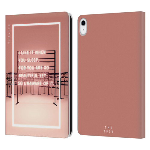 The 1975 Songs I Like It When You Sleep Leather Book Wallet Case Cover For Apple iPad 10.9 (2022)