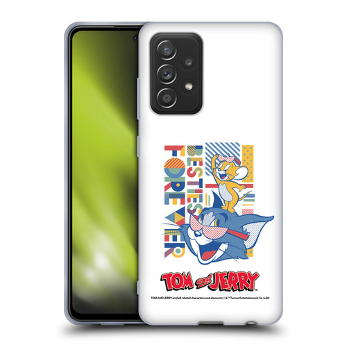 Tom and Jerry Color Blocks Besties Forever Soft Gel Case for Samsung Galaxy A52 / A52s / 5G (2021)