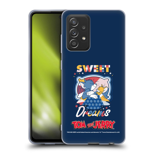 Tom and Jerry Color Blocks Sweet Dreams Soft Gel Case for Samsung Galaxy A52 / A52s / 5G (2021)