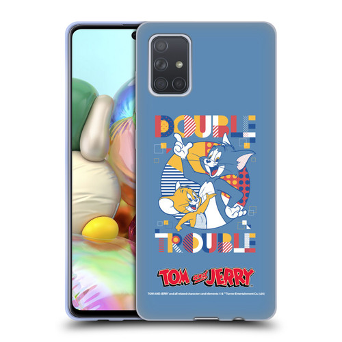 Tom and Jerry Color Blocks Double Trouble Soft Gel Case for Samsung Galaxy A71 (2019)