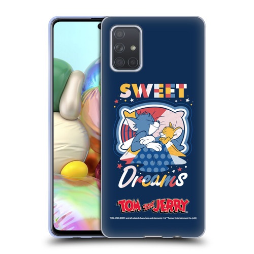 Tom and Jerry Color Blocks Sweet Dreams Soft Gel Case for Samsung Galaxy A71 (2019)