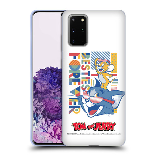 Tom and Jerry Color Blocks Besties Forever Soft Gel Case for Samsung Galaxy S20+ / S20+ 5G