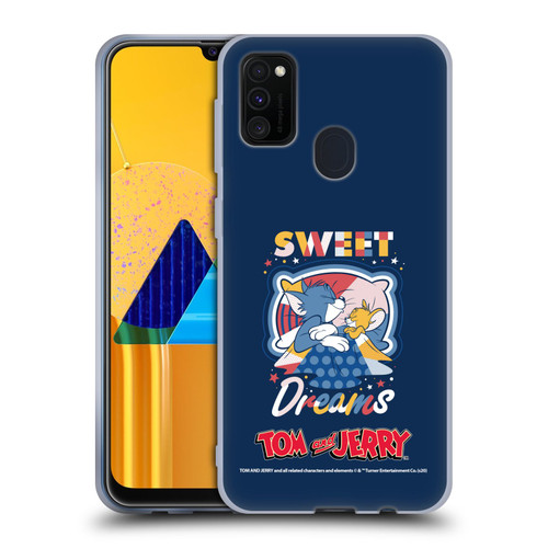 Tom and Jerry Color Blocks Sweet Dreams Soft Gel Case for Samsung Galaxy M30s (2019)/M21 (2020)