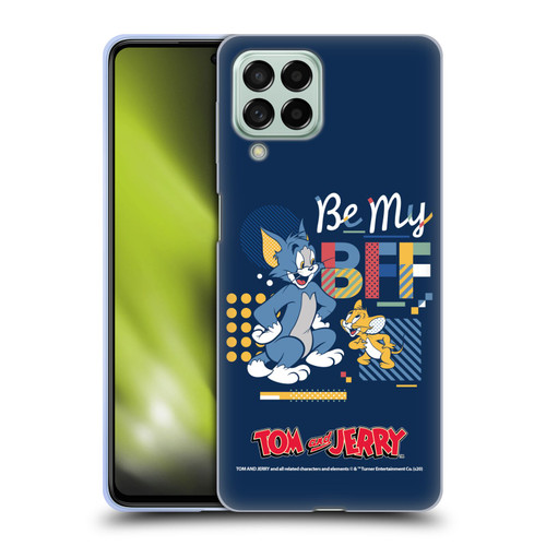 Tom and Jerry Color Blocks Be My Bff Soft Gel Case for Samsung Galaxy M53 (2022)