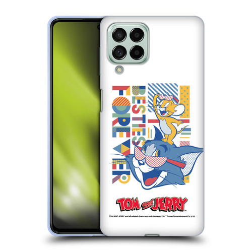 Tom and Jerry Color Blocks Besties Forever Soft Gel Case for Samsung Galaxy M53 (2022)