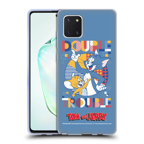 Tom and Jerry Color Blocks Double Trouble Soft Gel Case for Samsung Galaxy Note10 Lite