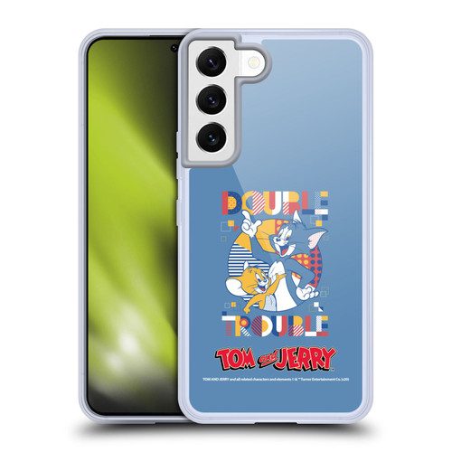 Tom and Jerry Color Blocks Double Trouble Soft Gel Case for Samsung Galaxy S22 5G
