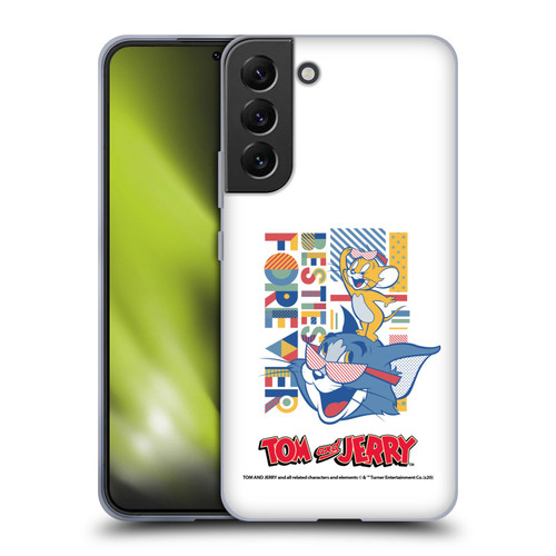 Tom and Jerry Color Blocks Besties Forever Soft Gel Case for Samsung Galaxy S22+ 5G