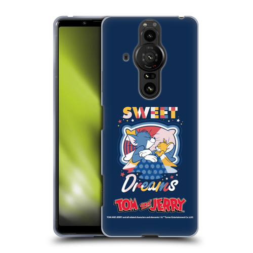 Tom and Jerry Color Blocks Sweet Dreams Soft Gel Case for Sony Xperia Pro-I