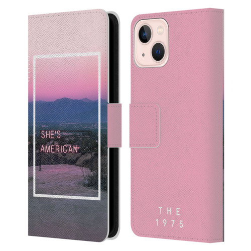 The 1975 Songs She's American Leather Book Wallet Case Cover For Apple iPhone 13