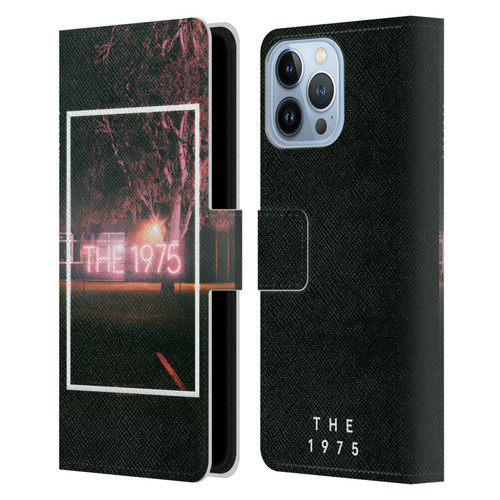 The 1975 Songs Neon Sign Logo Leather Book Wallet Case Cover For Apple iPhone 13 Pro Max