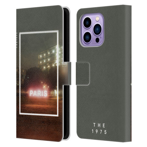 The 1975 Songs Paris Leather Book Wallet Case Cover For Apple iPhone 14 Pro Max