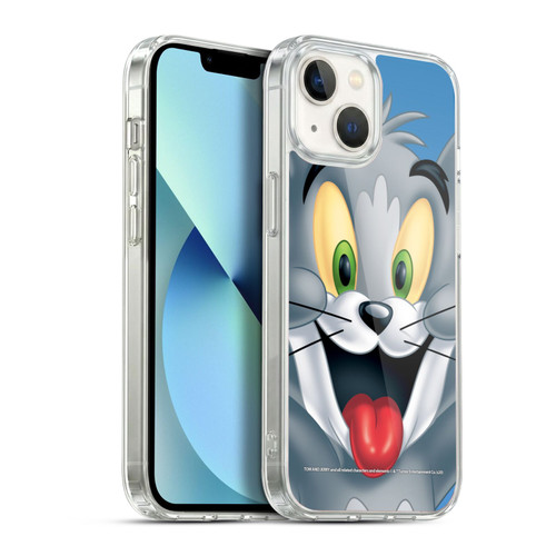 Tom and Jerry Full Face Tom Soft Gel Case for Apple iPhone 13