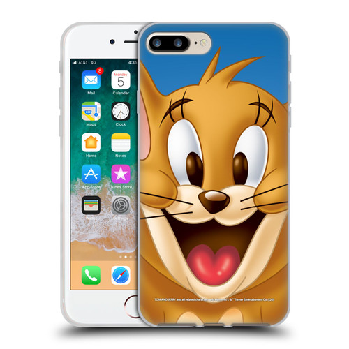 Tom and Jerry Full Face Jerry Soft Gel Case for Apple iPhone 7 Plus / iPhone 8 Plus