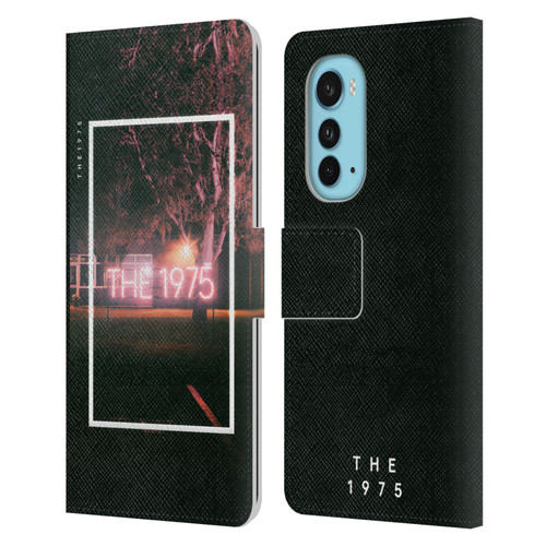 The 1975 Songs Neon Sign Logo Leather Book Wallet Case Cover For Motorola Edge (2022)