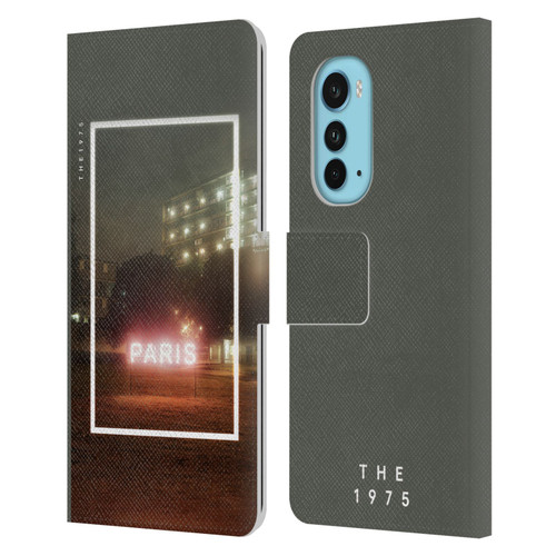 The 1975 Songs Paris Leather Book Wallet Case Cover For Motorola Edge (2022)