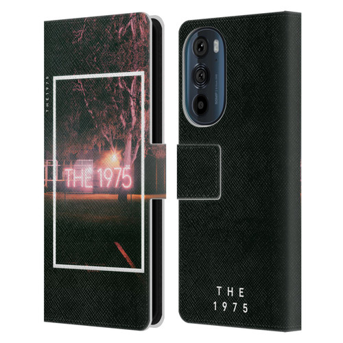 The 1975 Songs Neon Sign Logo Leather Book Wallet Case Cover For Motorola Edge 30