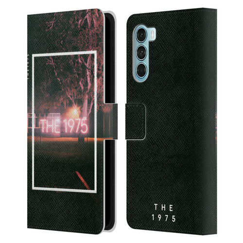 The 1975 Songs Neon Sign Logo Leather Book Wallet Case Cover For Motorola Edge S30 / Moto G200 5G