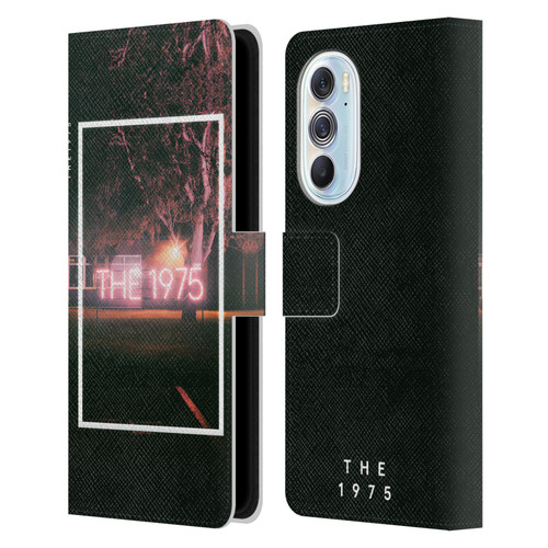 The 1975 Songs Neon Sign Logo Leather Book Wallet Case Cover For Motorola Edge X30