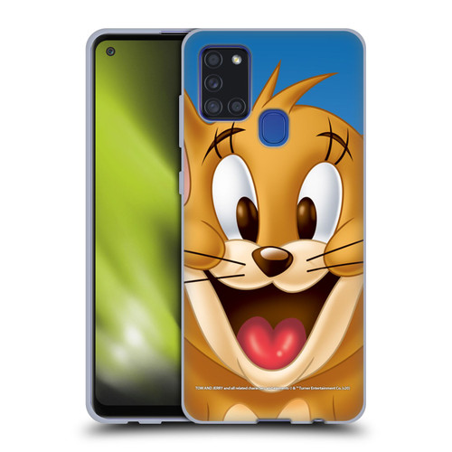 Tom and Jerry Full Face Jerry Soft Gel Case for Samsung Galaxy A21s (2020)
