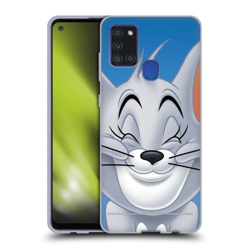 Tom and Jerry Full Face Nibbles Soft Gel Case for Samsung Galaxy A21s (2020)