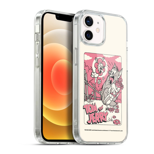 Tom and Jerry Illustration Scary Flower Soft Gel Case for Apple iPhone 12 / iPhone 12 Pro & MagSafe