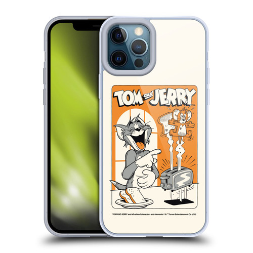 Tom and Jerry Illustration Laugh And Toasted Soft Gel Case for Apple iPhone 12 Pro Max