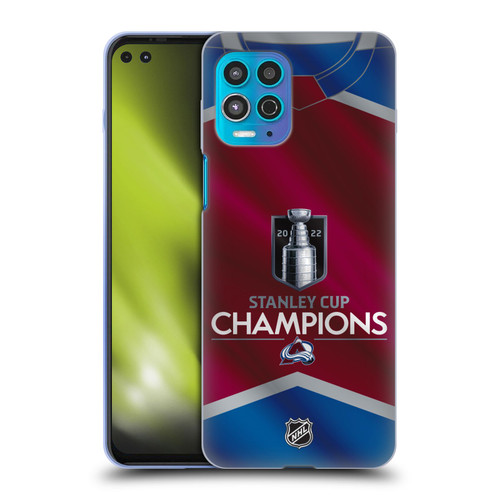NHL 2022 Stanley Cup Champions Colorado Avalanche Jersey Soft Gel Case for Motorola Moto G100