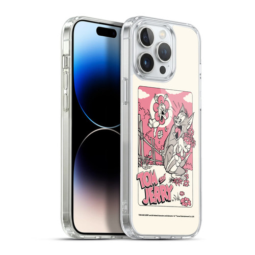 Tom and Jerry Illustration Scary Flower Soft Gel Case for Apple iPhone 13 Pro Max & MagSafe