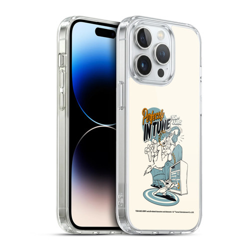 Tom and Jerry Illustration Perfectly In Tune Soft Gel Case for Apple iPhone 13 Pro & MagSafe