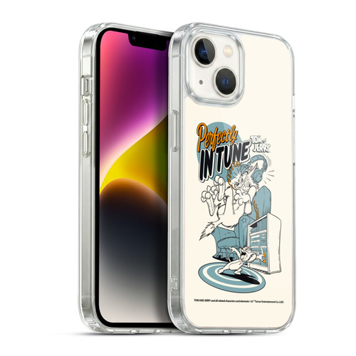 Tom and Jerry Illustration Perfectly In Tune Soft Gel Case for Apple iPhone 14