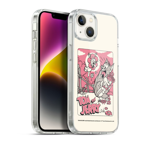 Tom and Jerry Illustration Scary Flower Soft Gel Case for Apple iPhone 14 Plus & MagSafe