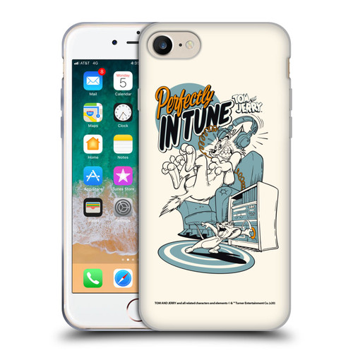 Tom and Jerry Illustration Perfectly In Tune Soft Gel Case for Apple iPhone 7 / 8 / SE 2020 & 2022
