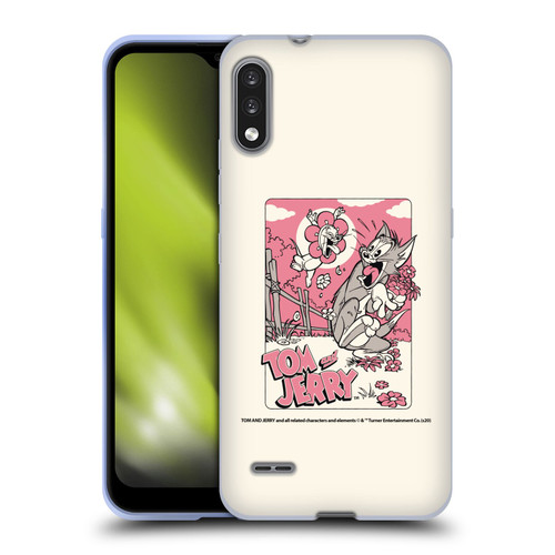 Tom and Jerry Illustration Scary Flower Soft Gel Case for LG K22